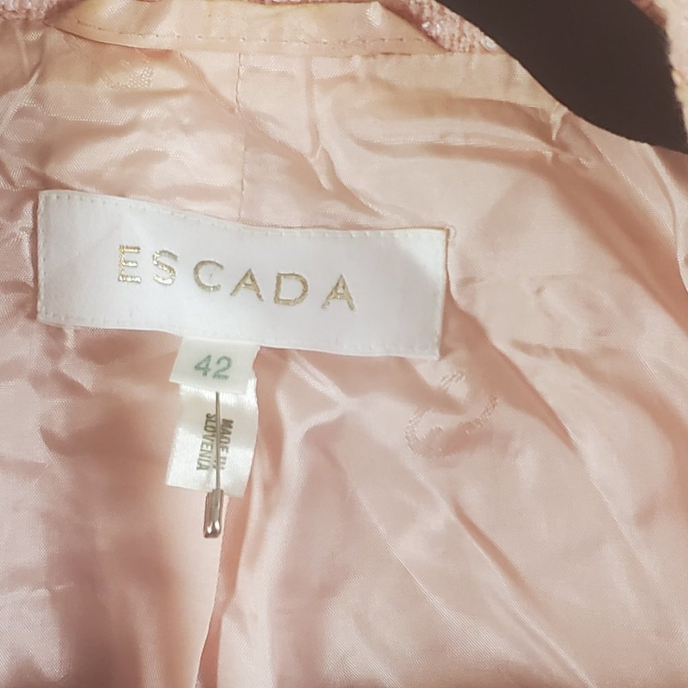 AUTHENTIC VINTAGE  ESCADA PINK TWEED JACKET - Picture 2 of 7